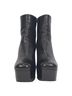 Prada 100% Leather Black Prada Platform Ankle Boots in  Black Leather Size EU 38 1/2 - photo 2