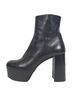 Prada 100% Leather Black Prada Platform Ankle Boots in  Black Leather Size EU 38 1/2 - photo 4