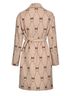 Pinko Graphic Brown Ivory Coat Size L - photo 2