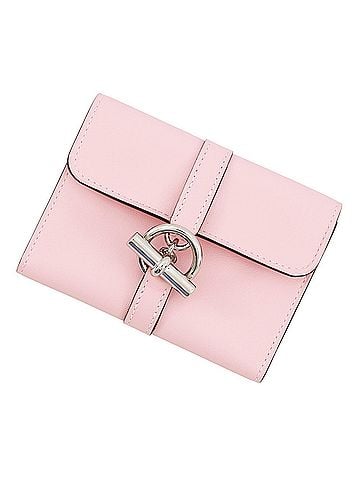 Hermès Hermes Grenan Compact Wallet, Rose Sakura Swift Leather, W Stamp, Coin Purse, HERMES WALLET (view 1)