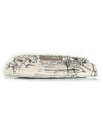 Giuseppe Zanotti Giuseppe Zanotti, black and white clutch (view 2)