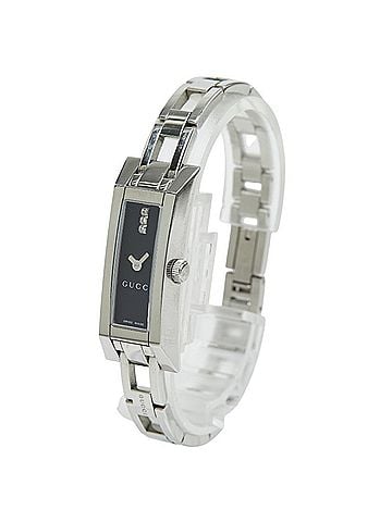 Gucci Gucci Square 3P Diamond G Logo Link Watch YA110510 Quartz Black Dial Stainless Steel Women's GUCCI (view 2)