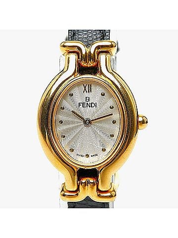 Fendi Fendi Chameleon Change Bezel 5 Colors Watch 640L Quartz Silver Dial Stainless Steel Leather Women's FENDI (view 1)