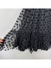 INA 100% Polyester 3% Spandex 97% Polyester Polka Dots Black Cocktail Dress Size S - photo 9