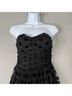 INA 100% Polyester 3% Spandex 97% Polyester Polka Dots Black Cocktail Dress Size S - photo 5