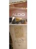 Aldo 100% Satin Graphic Brown Heels Size EU 38 - photo 3