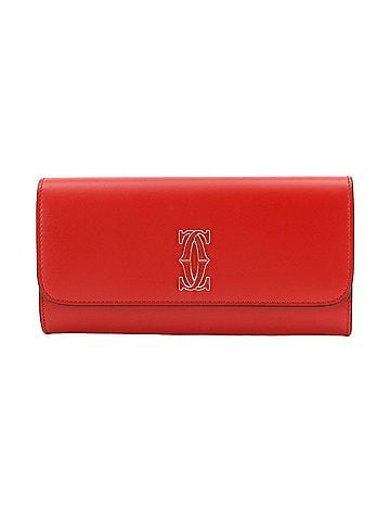 Cartier Cartier C de Bi-fold Long Wallet, Leather, Red, CRL3001998, Gold Hardware, De Wallet (view 1)