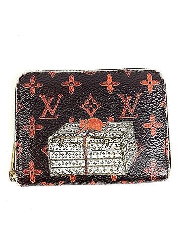 Louis Vuitton LOUIS VUITTON M63883 Monogram Catgram Zippy Coin Purse, Wallet, Round Zipper, Canvas, Brown (view 2)