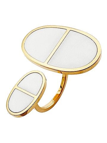 Hermès Hermes Chaine d'Ancre Verso Ring, 1, 18K Pink Gold, Women's (view 1)