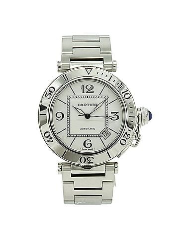 Cartier Cartier Pasha Seatimer, silver dial, automatic transmission, men's watch, W31080M7 (view 2)
