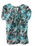 Ann Taylor 100% Polyester Floral Multi Color Short Sleeve Blouse Size L - photo 2