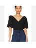 Free People Solid Ivory Short Sleeve Blouse Size M - photo 3