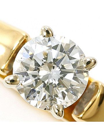 Unbranded 14K Yellow Gold Ring with 0.31 Carat Diamond (SI2 Clarity), Certificate of Authenticity, Total Weight Approx. 2.8g, Pre-owned/Like New Condition. (view 2)