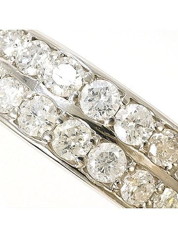 Unbranded PT900 Platinum Ring, 1 Diamond (1.00 carat), with Certificate of Authenticity, Total Weight Approx. 3.5g, Used Jewelry, Like New Condition (view 2)