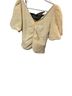 Free People Solid Ivory Short Sleeve Blouse Size M - photo 1
