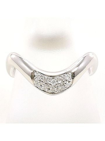 Unbranded PT999 Ring, 1 Diamond (0.15 carat), with Certificate of Authenticity, Total Weight Approx. 7.0g, Used Jewelry, Like New Condition (view 1)