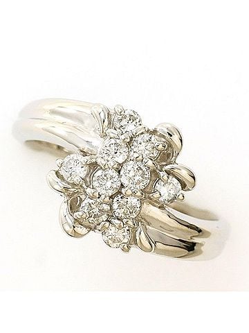 Unbranded PT900 Platinum Ring, 1 Diamond (0.50ct), with Certificate of Authenticity, Total Weight Approx. 5.1g, Pre-owned/Like New Condition. (view 1)
