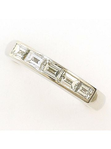 Unbranded PT850 Platinum Ring, 1 Diamond (0.70ct), with Certificate of Authenticity, Total Weight Approx. 4.3g, Used Jewelry, Like New Condition (view 1)