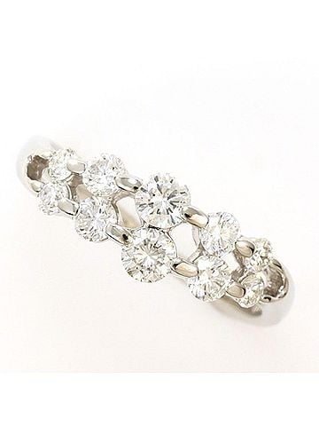 Unbranded PT900 Platinum Ring, 1 Diamond (1.03 carat), with Certificate of Authenticity, Total Weight Approx. 5.1g, Used Jewelry, Like New Condition (view 1)
