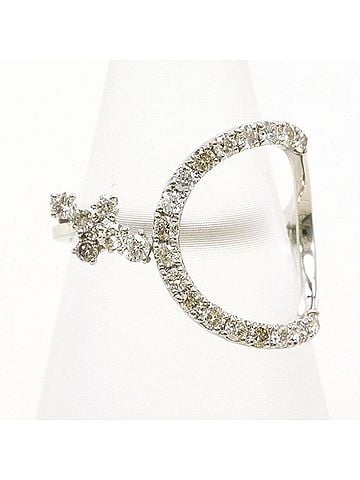 Unbranded PT900 Platinum Ring with 0.40ct Diamond, Total Weight Approx. 2.8g, Used Jewelry, Like New Condition (view 1)