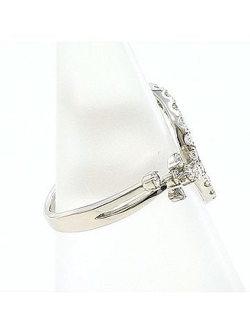 Unbranded PT900 Platinum Ring with 0.40ct Diamond, Total Weight Approx. 2.8g, Used Jewelry, Like New Condition (view 2)