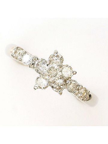 Unbranded PT900 Platinum Ring with 0.70 Carat Diamond, Certificate of Authenticity Included, Total Weight Approx. 3.8g, Used Jewelry, Like New Condition (view 1)