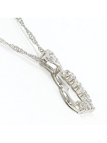 Unbranded PT1000 PT850 Necklace with 0.10ct Diamond, Total Weight Approx. 1.3g, 43cm, Jewelry, Used, Like New (view 2)