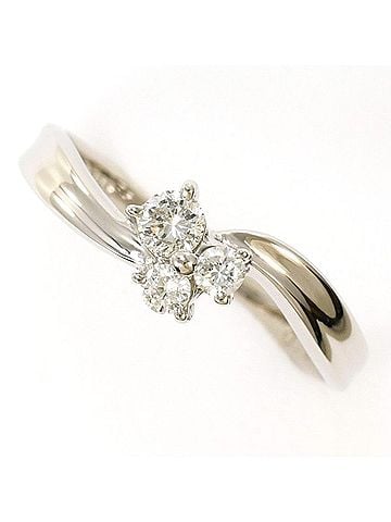 Unbranded Estelle PT900 Ring, 1 Diamond (0.20 carat), Total Weight Approx. 2.9g, Jewelry, Used, Like New Condition (view 1)