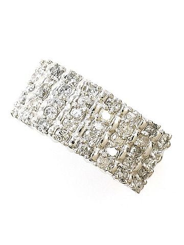 Unbranded PT900 Platinum Ring with 1.00 Carat Diamond, Certificate of Authenticity Included, Total Weight Approx. 5.7g, Pre-owned Jewelry, Like New Condition (view 1)