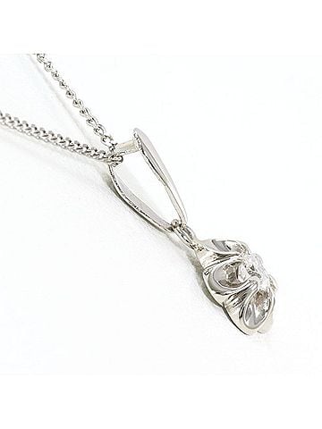 Unbranded PT850 Platinum Necklace with 0.11ct Diamond, Total Weight Approx. 2.6g, 43cm, Jewelry, Used, Like New Condition (view 2)