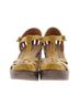 Jafa 100% Leather Yellow Sandals Size 6 - photo 2