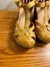 Jafa 100% Leather Yellow Sandals Size 6 - photo 12