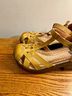 Jafa 100% Leather Yellow Sandals Size 6 - photo 8