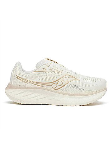 Saucony Women's Ride 18 Shoes in Vanilla (view 2)