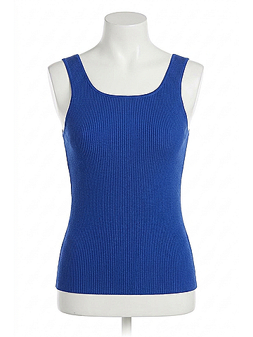 Lyssé Avril Ribbed Tank Top in Cobalt Blue (view 1)