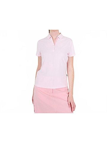 abacus Bovey Drycool Short Sleeve Polo in Light Pink (view 2)