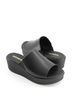 Andrea Solid Black Women's Platform Heel Sandal Size 6 - photo 3