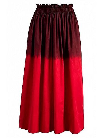 A.L.C. Gina Cotton Maxi Skirt in Red (view 1)