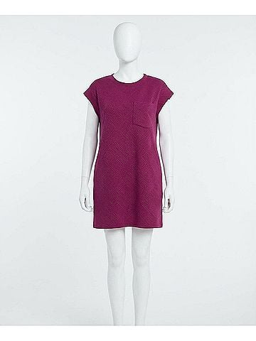 Entro Quilted Round Neck Sleeveless Mini Dress (view 1)