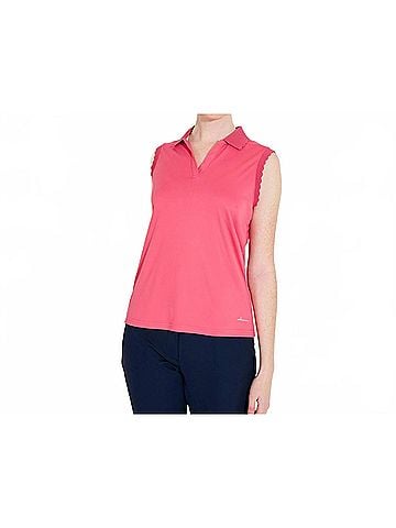 abacus Victoria Drycool Sleeveless Polo in Lipstick (view 2)