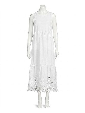 Elliott Lauren Eyelet Dress in White (view 1)