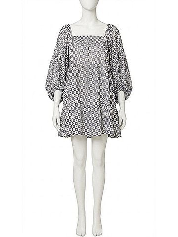 Cleobella Hattie Piazze Check Mini Dress (view 1)