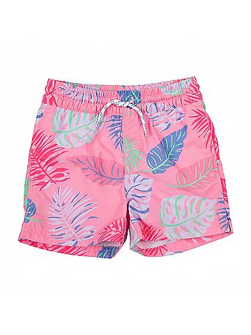 The Beaufort Bonnet Company Boy's Tortola Swim Trunk in Caicos Canopy Park City Periwinkle (view 1)