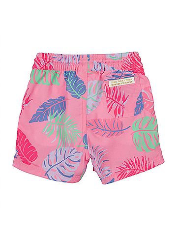 The Beaufort Bonnet Company Boy's Tortola Swim Trunk in Caicos Canopy Park City Periwinkle (view 2)