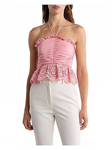 Ramy Brook Michelle Eyelet Halter Top (view 2)
