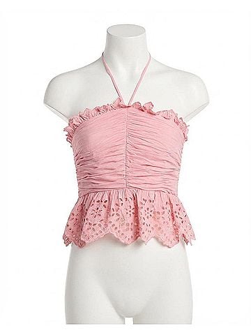 Ramy Brook Michelle Eyelet Halter Top (view 1)