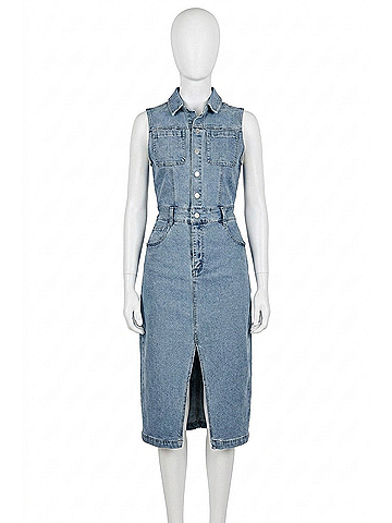 Dear John Trish Denim Dress in Oasis (view 1)