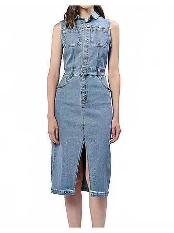 Dear John Trish Denim Dress in Oasis (view 2)