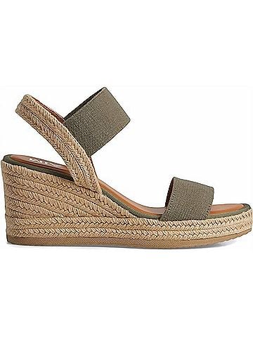 Mia Women's Brittni Wedge Sandal in Khaki (view 1)