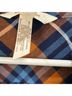 Matilda Jane 100% Rayon Plaid Blue Orange Brown Long Sleeve Button-Down Shirt Size M - photo 4